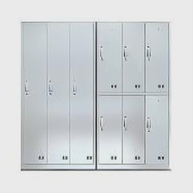 Serie di armadietti/scarpe per ospedali in acciaio inossidabile